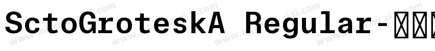 SctoGroteskA Regular字体转换
